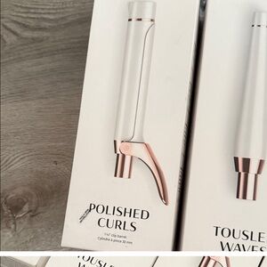 T3 White and Rose Gold Hair Curler